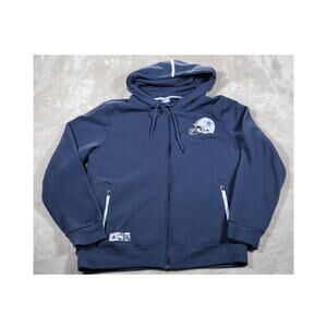Dallas Cowboys Hoodie Mens Large Navy Blue NFL Full Zip Ultra Game New With Tags